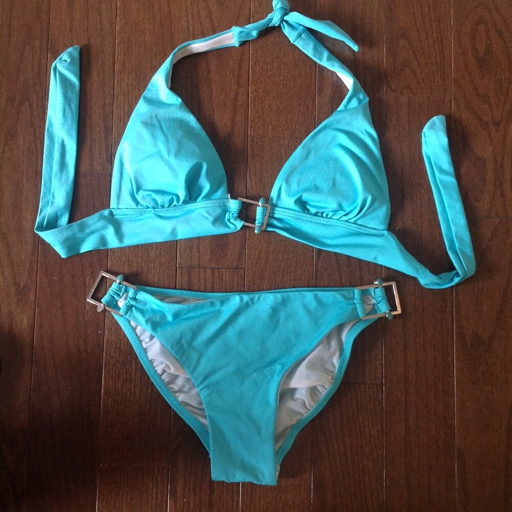 Turquoise Blue Bikini Set